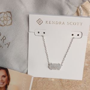 Kendra Scott Ever Necklace Iridedescent Drusy